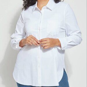 Lysse Parker Buttondown in white